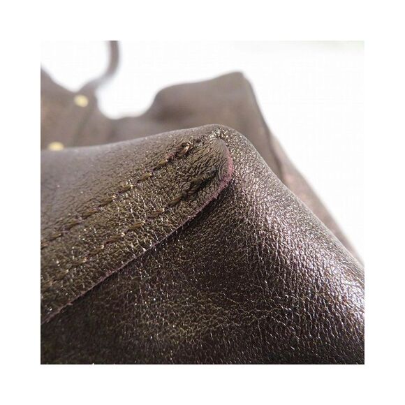 Pre Loved Tiffany & Co Tiffany  Co Metallic Leather Tote Bag with Matching Pouch - Picture 8 of 8